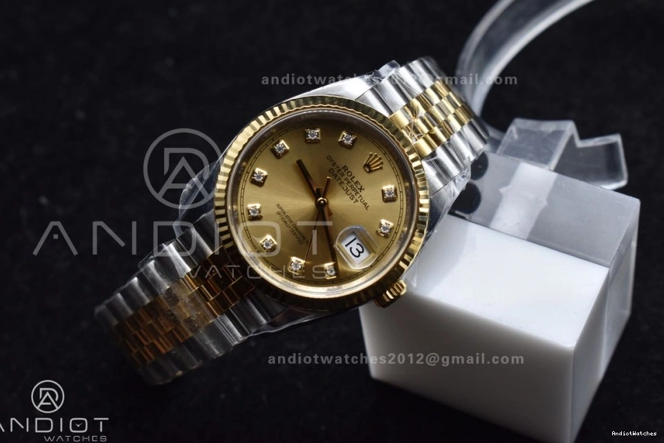on Bracelet VR Jubilee 36 558 Diamonds Clean 904L Best YG 1:1 DateJust YG Dial Edition Versatile Steel 126233 SS 0306